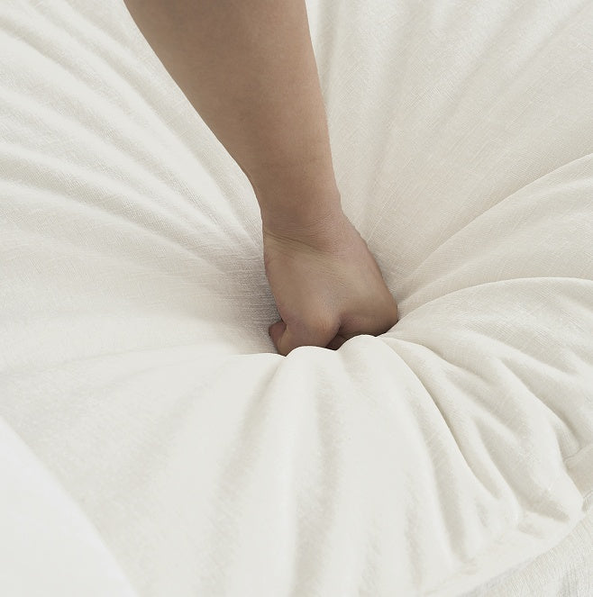 Cloud Fabric Loveseat in white chenille - view 5