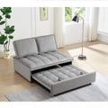 Grey velvet convertible sleeper sofa - SIVIA Sofa