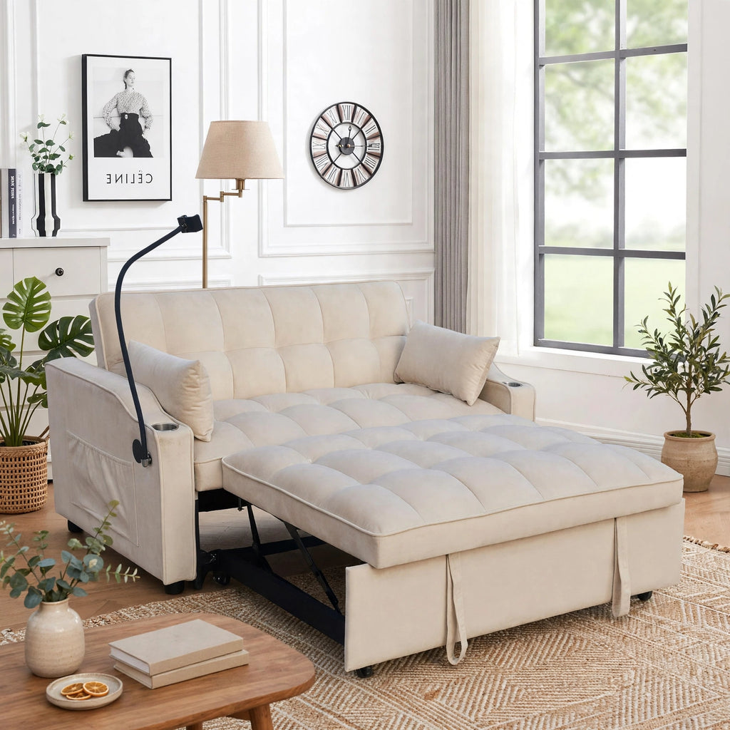 Dune Velvet 3-in-1 Sofa Bed
